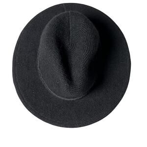 Universal Thread Black Wool Blend Fedora Hat NWT Adjustable‎ Wide Brim